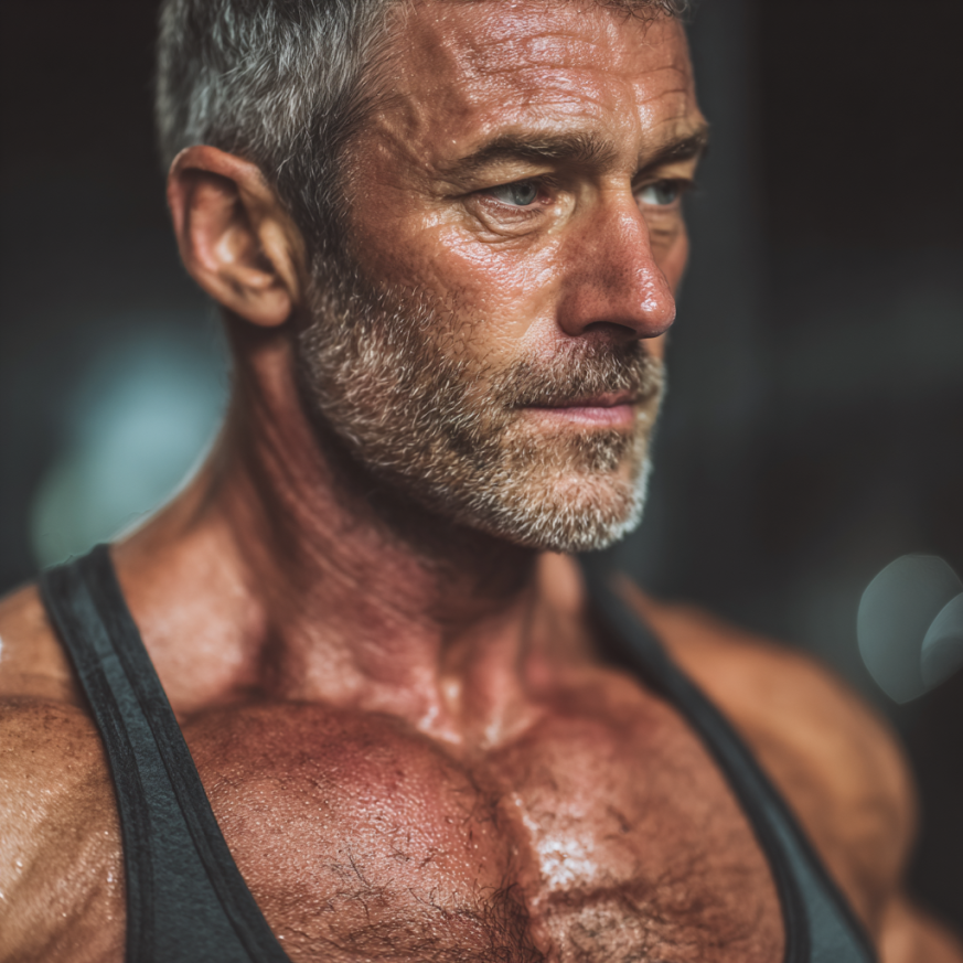 Щасливі літні люди після тренувань